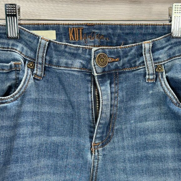 Kut From The Kloth Jeans Womens 2 Carrie Boyfriend Pockets Cotton Stretch - Picture 4 of 10